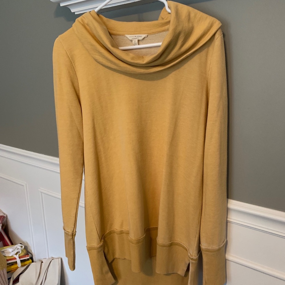 Lucky Brand turtleneck tunic sweater